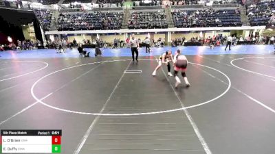 Girls 7th - 8th grade - 124 5th Place Match - Lexi O'Brien, Iowa vs Ella Duffy, Iowa