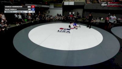 165 lbs Charlie Herrington, MDWA - Mount Diablo Wrestling Association vs Isaac Padilla, SJWA - San Joaquin Wrestling Association