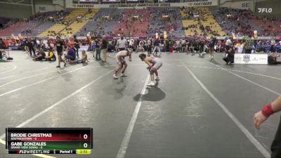 125 lbs Semis & 3rd Wb (16 Team) - Gabe Gonzales, Grand View (Iowa) vs Brodie Christmas, Southeastern