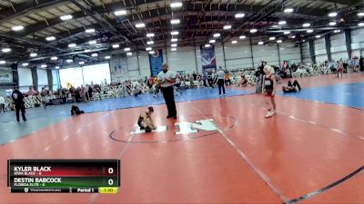 52 lbs Rd# 7- 10:45am Saturday Final Pool - Destin Babcock, Florida Elite vs Kyler Black, Iowa Black