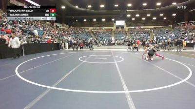 130 lbs Cons. Semi - Brooklynn Kelly, Great Bend Hs vs Jaeann James, Newton Hs