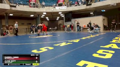 215 lbs Cons. Round 3 - Darrell Bibbs, Belleville East vs Clyde Nott, Unattached