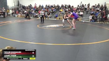 J-5 lbs Quarterfinal - Laynie Tudor, Waverly Area Wrestling Club vs Taylor Kavanaugh, Alburnett Mat Pack