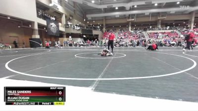 46 lbs Semifinal - Elijah Dugan, Kansas Young Guns vs Miles Sanders, Team Tulsa