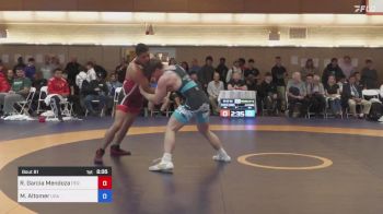 87 kg Round Of 16 - Renzo Luigi Garcia Mendoza, PER vs Michael William Frances Altomer, USA