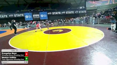81 lbs 5th Place Match - Evangeline Meyer, Wrestling Rhinos Wrestling Club vs Madelyn Griffiths, Team Aggression Wrestling Club