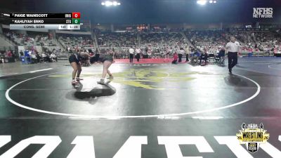G6A-235 lbs Cons. Semi - Kahliyah Enko, STILLWATER (Girls) vs Paige Wainscott, UNION (Girls)