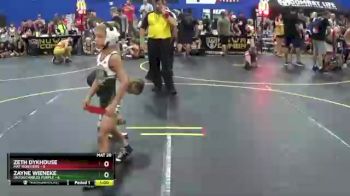 49 lbs Round 2 (6 Team) - Zayne Wieneke, Untouchables Purple vs Zeth Dykhouse, Mat Monsters