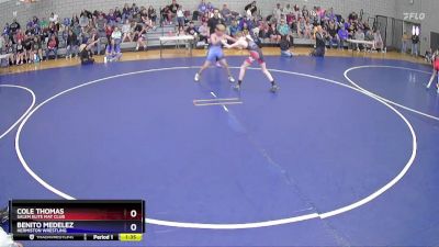 92 lbs Quarterfinal - Cole Thomas, Salem Elite Mat Club vs Benito Medelez, Hermiston Wrestling