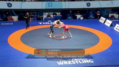 92 kg Qualif. - Samuel Scherrer, Switzerland vs Egzon Shala, Kosovo