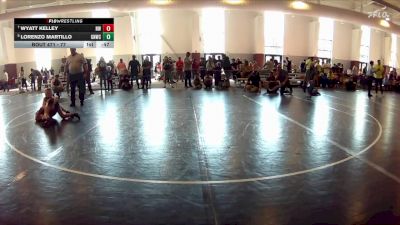 77 lbs Cons. Semi - Lorenzo Martillo, Great Neck Wrestling Club vs Wyatt Kelley, Nova WC