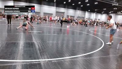 78 lbs Round 1 (10 Team) - Brynlee Dupree, Georgia United vs Marleigh Howell, Oklahoma Mafia