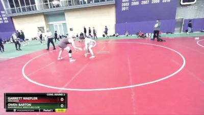 215 lbs Cons. Round 2 - Garrett Waefler, Wisconsin vs Owen Barton, Diamondville Wrestling Club