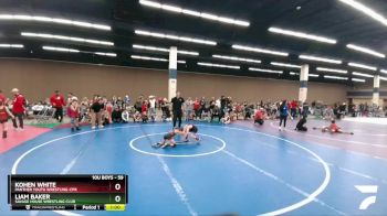 59 lbs Quarterfinal - Liam Baker, Savage House Wrestling Club vs Kohen White, Panther Youth Wrestling-CPR