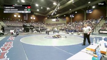 2A 144 lbs Quarterfinal - Derek Whitaker, Millard vs Miken Keith, San Juan