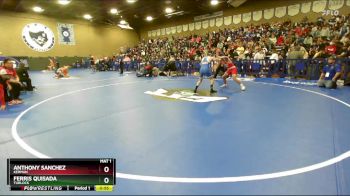 132 lbs Cons. Round 3 - Ferris Quisada, Turlock vs Anthony Sanchez, Kerman