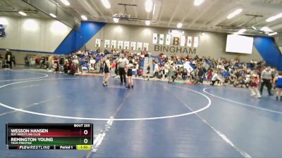 79 lbs Cons. Round 4 - Wesson Hansen, Roy Wrestling Club vs Remington Young, Team Prestige