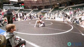 65 lbs Rr Rnd 5 - Lamario Ramsey, Oklahoma Strong-Blue 9U vs Maverick Spencer, Keystone Kids Wrestling Club