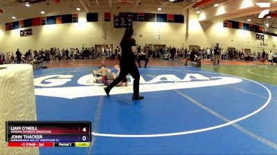 86 lbs Quarterfinal - Liam O`Neill, Virginia Patriots Wrestling vs John Thacker, Shenandoah Valley Wrestling Cl