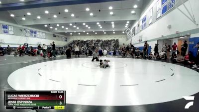 67 lbs Semifinal - Lucas Wierzchucki, Reverence Grappling vs Jesse Espinoza, Total Kaos Wrestling Club