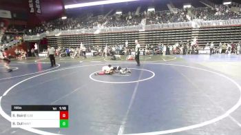 70 lbs Quarterfinal - Samual Baird, Elbert County Wranglers vs Burl Dull, Mattime
