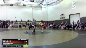 120 lbs Placement (16 Team) - Brier Riggle, Southmont vs Levi Johns, Bluffton