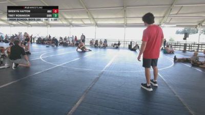 High School Boys 220 lbs Round 4 (10 Team) - Trey Robinson, Bulldog Elite (Black) vs Brenyn Hatton, Mountaineer Wrecking Crew