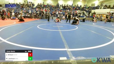 160 lbs Consolation - Jack Wilson, Fort Gibson Youth Wrestling vs Mekhi Jackson, Berryhill Wrestling Club