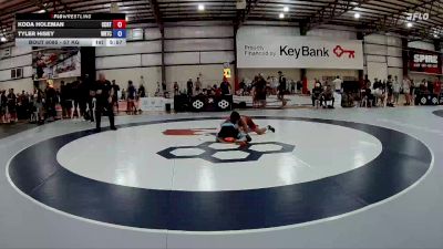 57 kg Cons. Round 3 - Koda Holeman, Central Coast Regional Training Center vs Tyler Hisey, Warrior Regional Training Center
