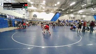 135 lbs Cons. Round 1 - Rocky Haws, American Fork Jr High vs Zeke Smith, Grantsville Wrestling Club