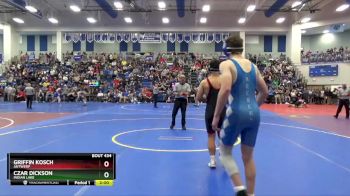 165 lbs Champ. Round 3 - Griffin Kosch, Antwerp vs Czar Dickson, Indian Lake