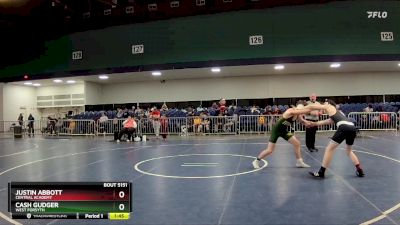 150 lbs Round 3 - Cash Gudger, West Forsyth vs Justin Abbott, Central Academy