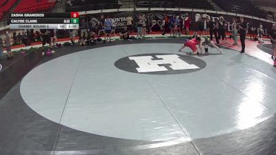 155 lbs Champ. Round 5 - Zasha Graneros vs Calyse Clark, Alaska