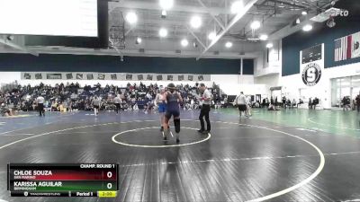 155 lbs Champ. Round 1 - Chloe Souza, San Marino vs Karissa Aguilar, Birmingham