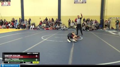 65 lbs Cons. Round 4 - Sawyer Vulcan, Centennial Youth Wrestling vs Bruce Thomas, Central Iowa Wrestling Club