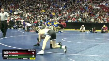 1A-106 lbs Semifinal - Wesley Sadler, Lisbon vs Liam Adlfinger, Wilton