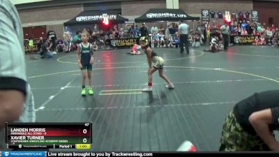 47 lbs Round 2 (6 Team) - Xavier Turner, Contenders Wrestling Academy Green vs Landen Morris, Panhandle All-Stars