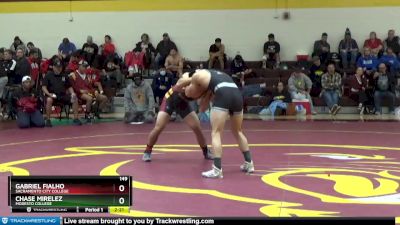 149 lbs Cons. Round 2 - Chase Mirelez, Modesto College vs Gabriel Fialho, Sacramento City College