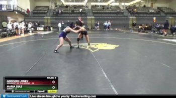 130 lbs Round 6 (8 Team) - Addison Loney, University Of The Ozarks vs Maria Diaz, Eureka