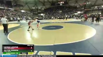 Cons. Round 3 - Lilyana Lamothe, White River (Girls) vs Peyton Johnson, Forks (Girls)