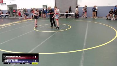 113 lbs Cons. Semi - August Reigh, Dillingham Wolverine Wrestling Club vs Carson Madison, Avalanche Wrestling Association