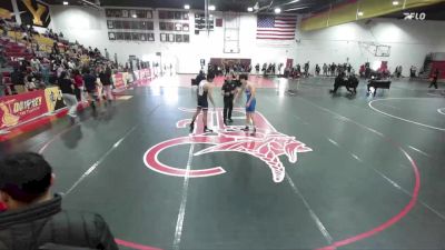 142-150 lbs Round 2 - Mason Clowminzer, San Marcos High School vs Jacob Melendrez, Downey High School Wrestling