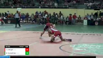 6A-106 lbs Quarterfinal - Hayden Wright, Yukon vs Bryson Humphries, Owasso