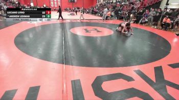 157 lbs Cons. Round 4 - Andrew Lehman, Chicago (ST. RITA) vs Luciano Litro, St. Charles (EAST)