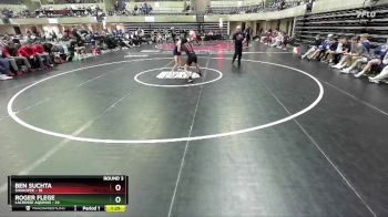 121 lbs Round 3 (4 Team) - Roger Flege, LaCrosse Aquinas vs Ben Suchta, Shakopee