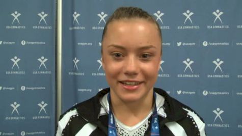 Jazzy is Jazzed About Being in First Place on Day One of her First Championships