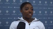 Simone Biles, Leader after Night One:  "I Put the Pressure on Myself"
