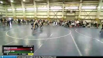 135 lbs Champ. Round 3 - Bridger Bowen, Stansbury vs Cooper Limb, Hillcrest