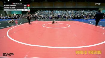 40 lbs Semifinal - Martin Arizaga, Iron Eagle Wrestling Club vs Westin Barnes, Hutchy Hammers