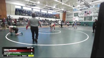 190 lbs Champ. Round 2 - Diego Nevarez, Highland vs Matthew Caldwell, Mira Costa